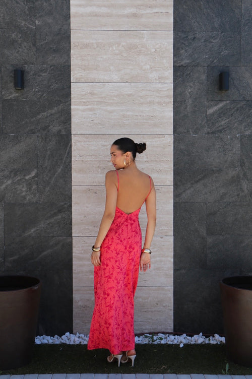 Vestido Azalea Coral