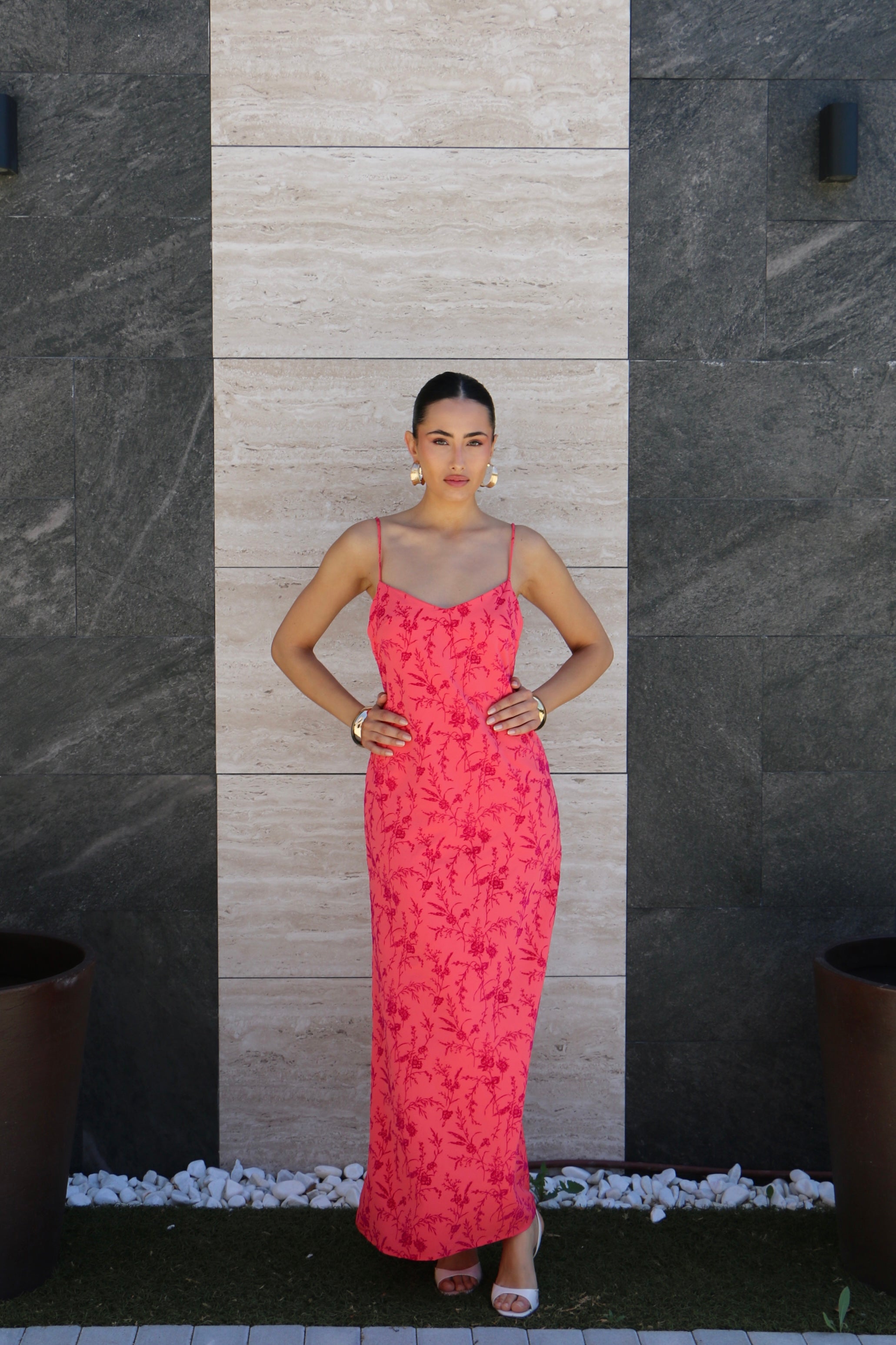 Vestido Azalea Coral