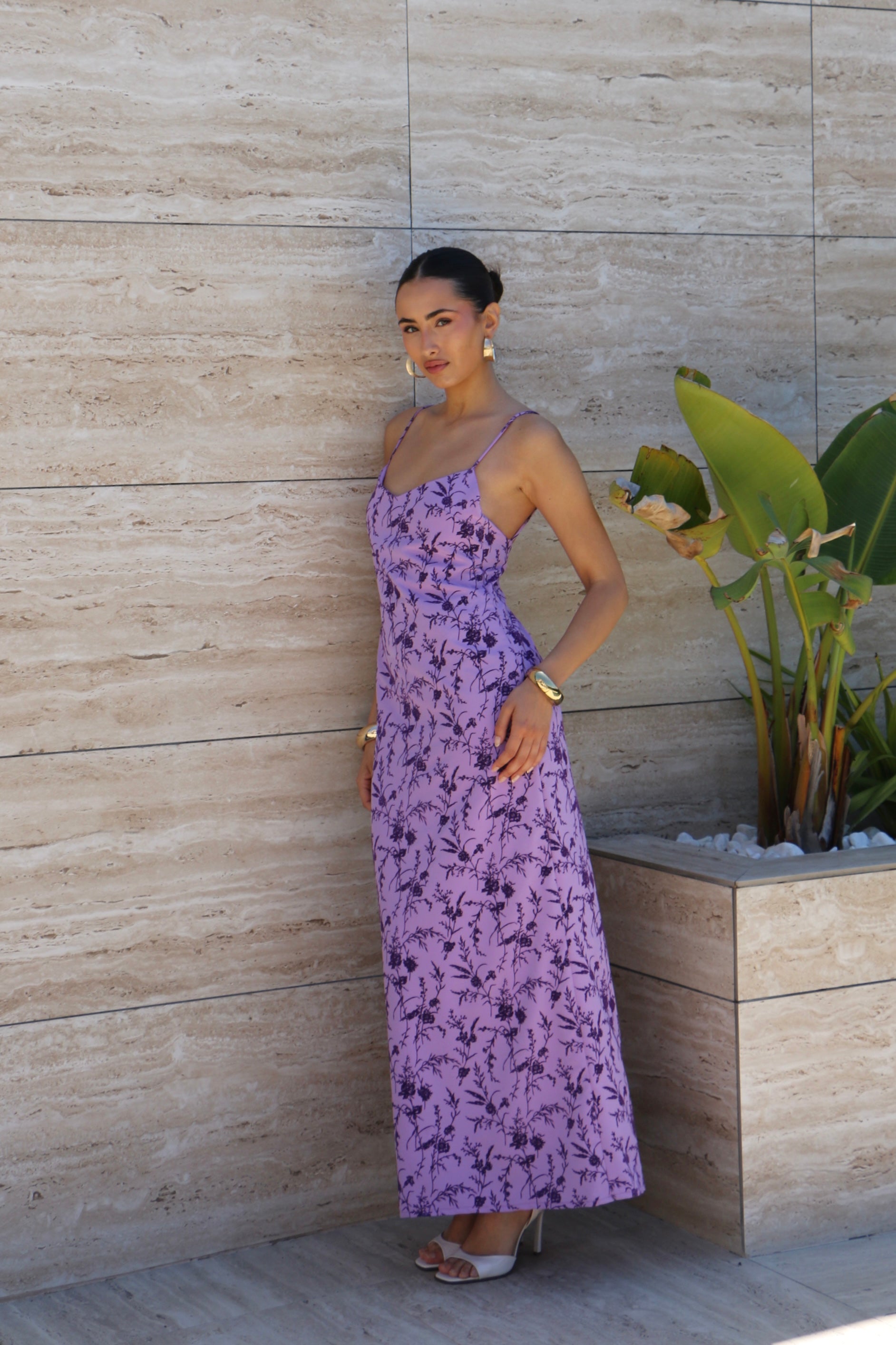 Vestido Azalea Malva