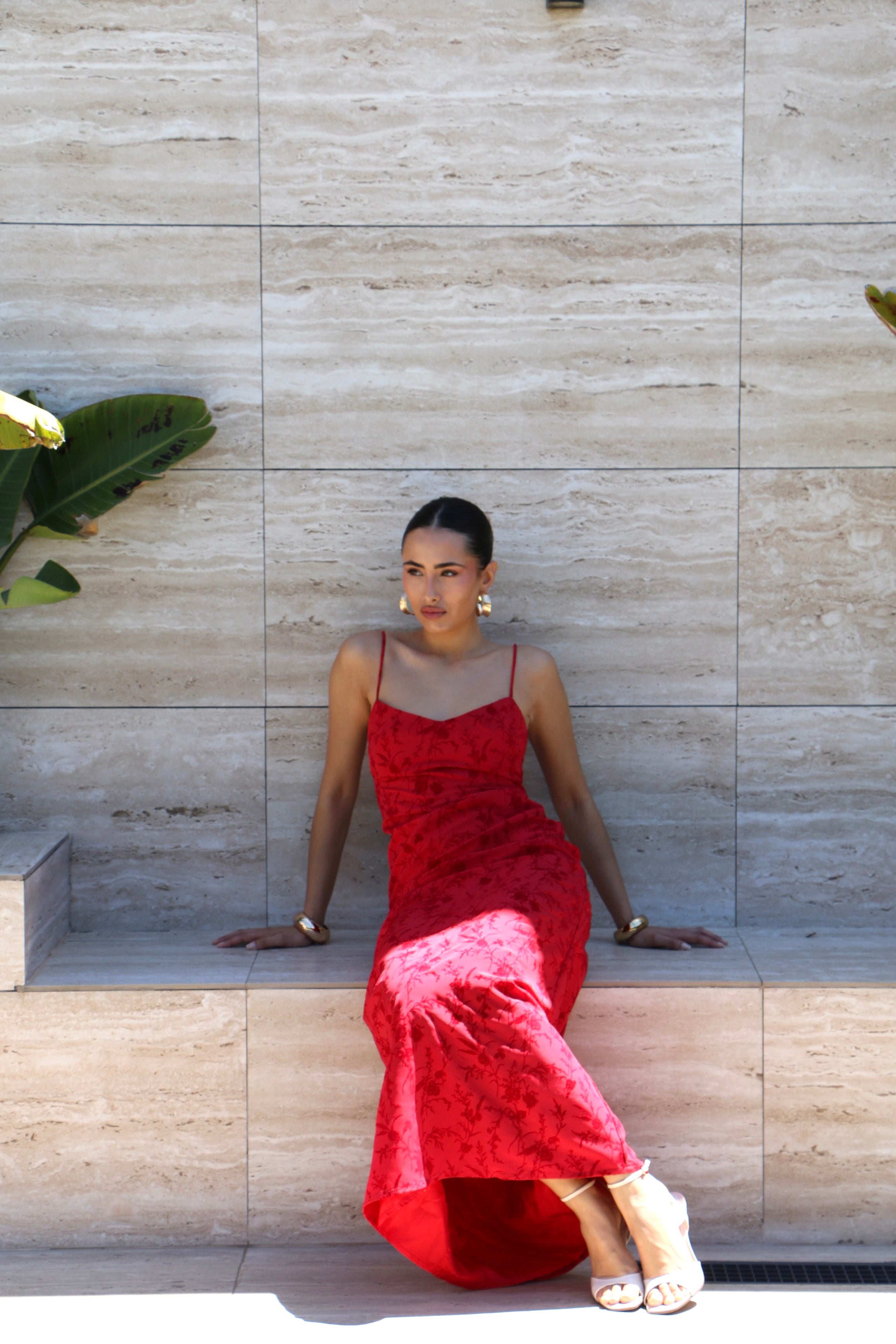 Vestido Azalea Rojo